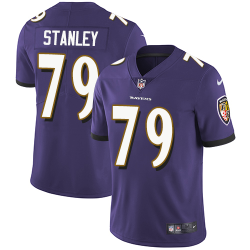 2019 Men Baltimore Ravens #79 Stanley purple Nike Vapor Untouchable Limited NFL Jersey->baltimore ravens->NFL Jersey